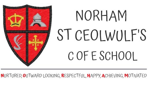Norham St Ceolwulfs CofE Controlled First School logo