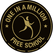 One In A Million Free School logo