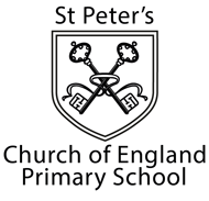 St Peter's Church of England Primary School logo
