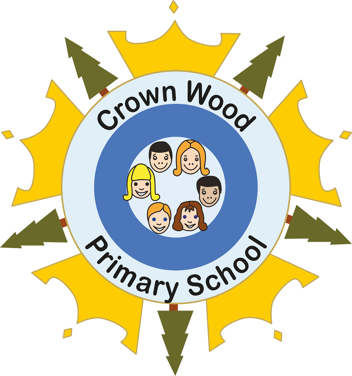 Crown Wood Primary School logo