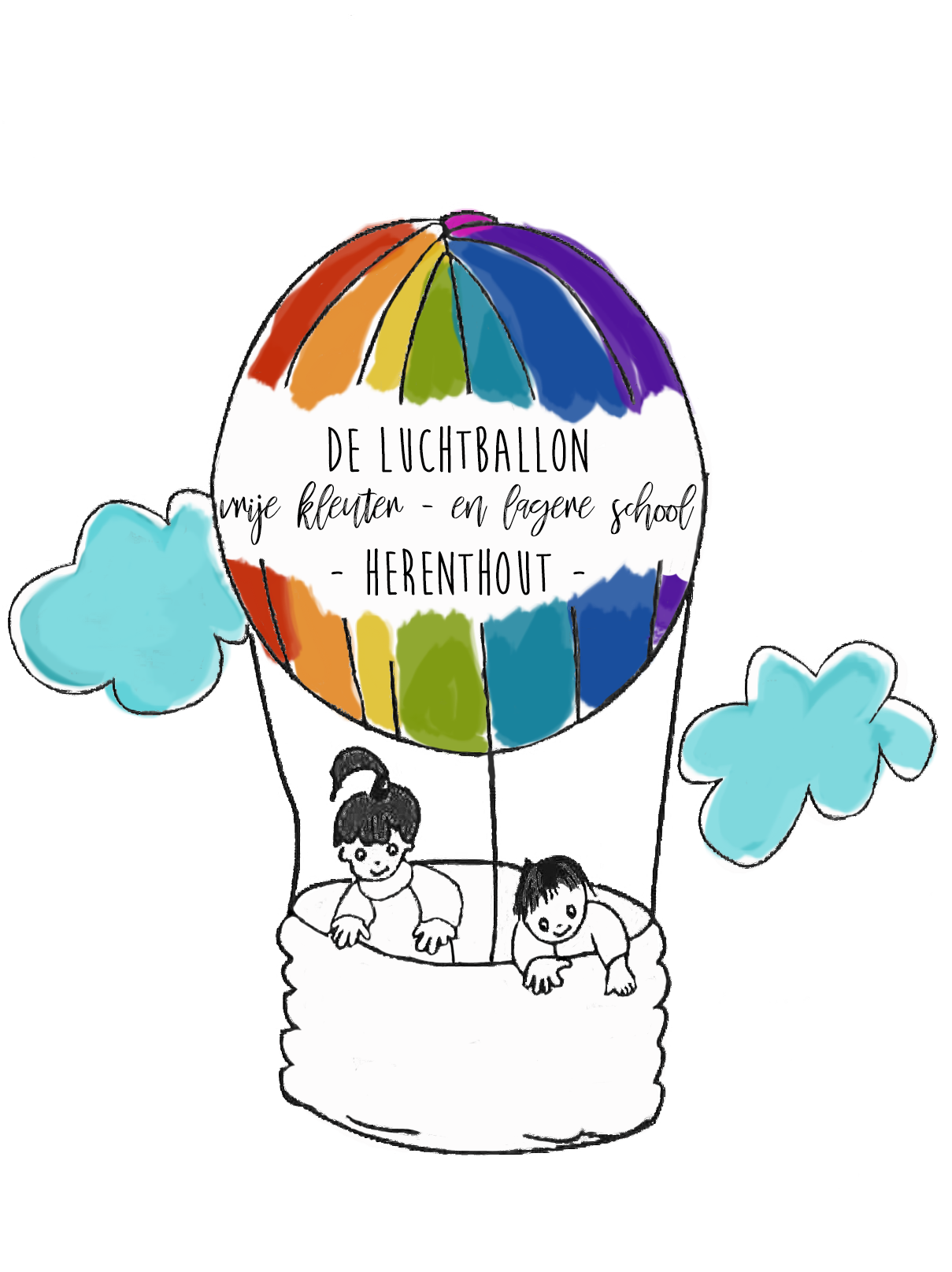 Vrije Lagere School - De Luchtballon logo