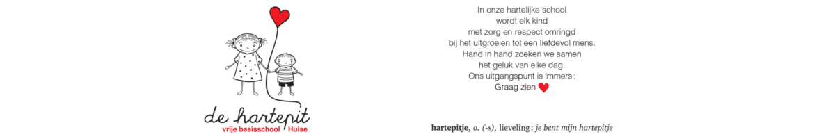 Vrije Basisschool Huise 'de hartepit' logo