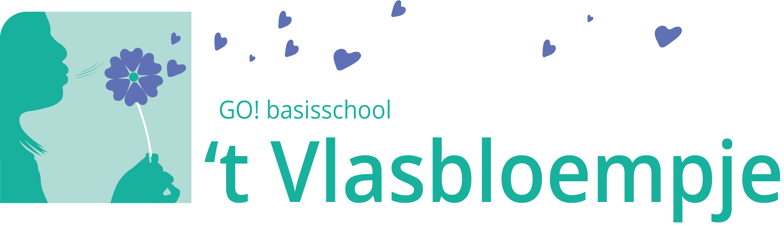 GO! basisschool 't Vlasbloempje logo