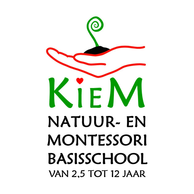 Vrije basisschool KieM, natuur- en montessorischool logo