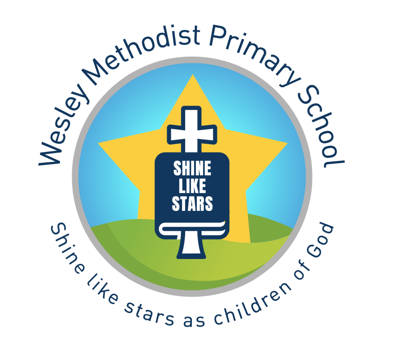 Wesley Methodist Primary School logo