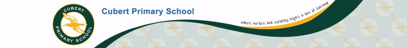 Cubert Primary School logo
