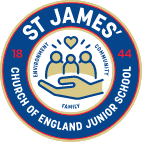 St James' Church of England Junior School logo