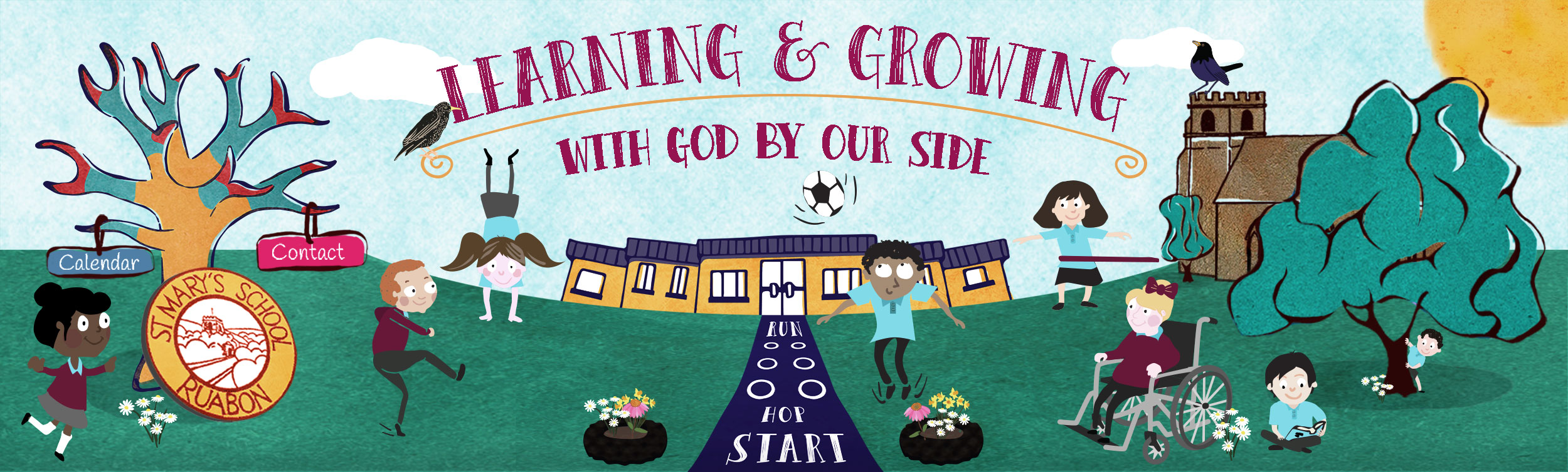 St Mary's Primary (Ruabon) School logo