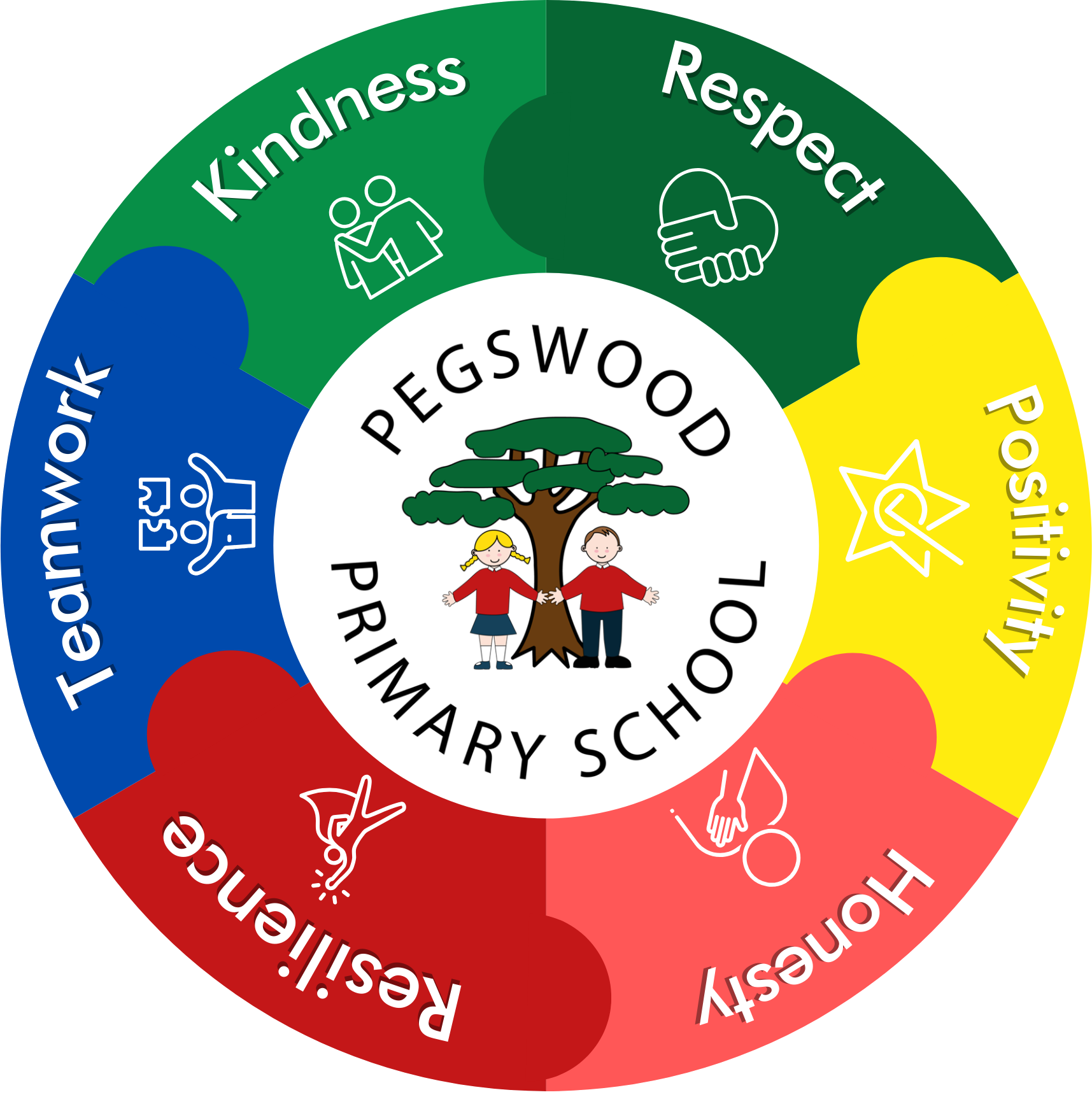 Pegswood Primary School logo