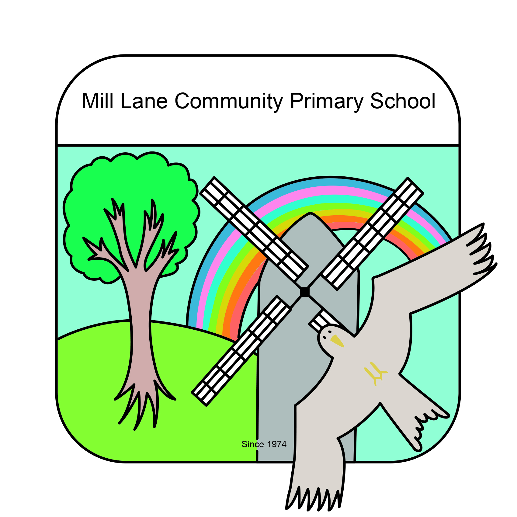 Mill Lane Community Primary School logo