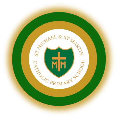 St Michael and St Martin Catholic Primary School logo