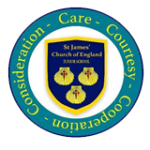 St James' CofE Junior School logo