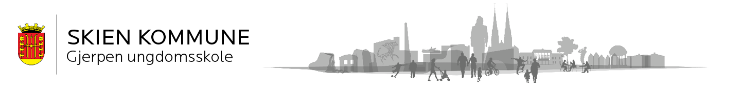 Gjerpen ungdomsskole logo