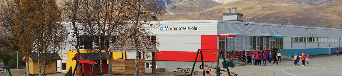 Mortensnes skole logo